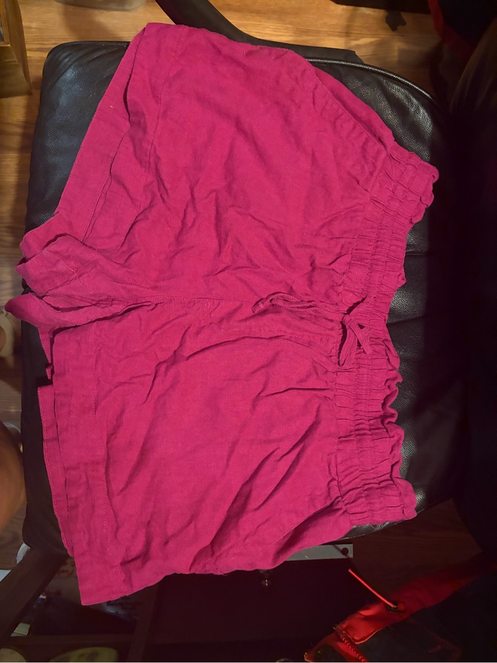a new day Hot Pink High-Waist Elastic Casual Shorts